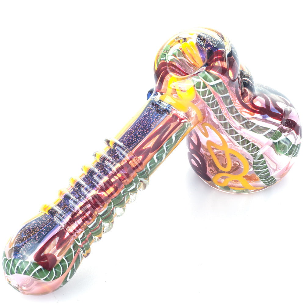 Fumed Glass Hammer Bubbler | Spoon Weed Pipes For Sale | Free NZ Shipping