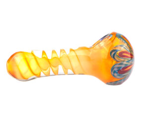 Fumed Milli Scheme Inside-out Glass Spoon Pipe For Sale| Free NZ Shipping