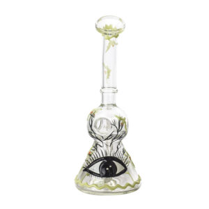 8" Honeycomb Beaker Bong Eye Pattern | Bongs For Sale | Free NZ Shipping