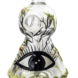 8" Honeycomb Beaker Bong Eye Pattern | Bongs For Sale | Free NZ Shipping