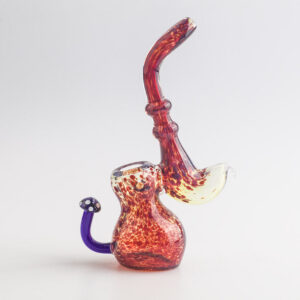 Lava Red Frit Sherlock Bubbler w/ Maria Ring For Sale | Free NZ Shipping