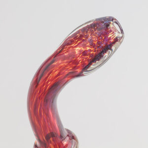 Lava Red Frit Sherlock Bubbler w/ Maria Ring For Sale | Free NZ Shipping
