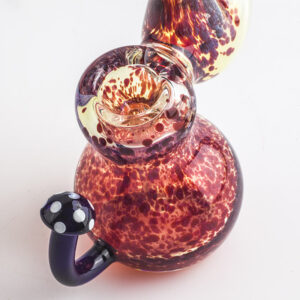 Lava Red Frit Sherlock Bubbler w/ Maria Ring For Sale | Free NZ Shipping