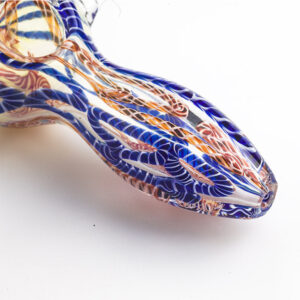 Clear Glass Spoon Pipe w/ Stripe | Weed Bowls For Sale | Free NZ Shipping