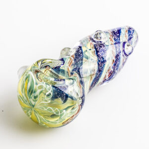 Twisted Glass Pipe with Marbles | Weed Bowls For Sale | Free NZ Shipping