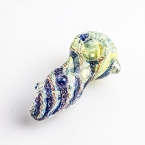 Twisted Glass Pipe with Marbles | Weed Bowls For Sale | Free NZ Shipping