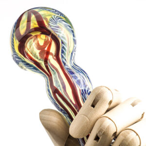Fumed Glass Pipe w/ Maria Ring | Weed Bowls For Sale | Free NZ Shipping