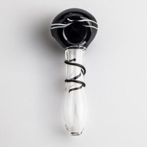 Handmade Spiral Glass Spoon Pipe For Sale | Smoke Shop | Free NZ Shipping