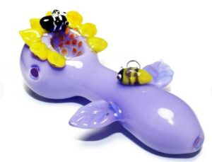 Sunflower Glass Spoon Pipe