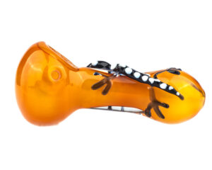 Gecko Themed Heady Glass Pipe | Weed Bowls For Sale | Free NZ Shipping