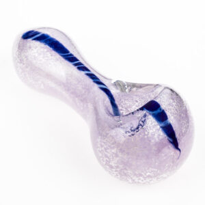 Girly Fumed Glass Spoon Pipe  Portable Pipes For Sale  Free NZ Shipping