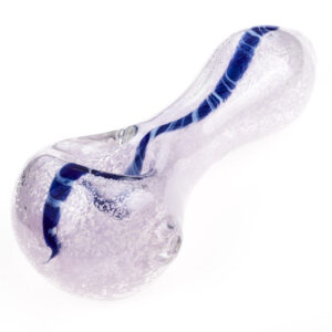 Girly Fumed Glass Spoon Pipe  Portable Pipes For Sale  Free NZ Shipping