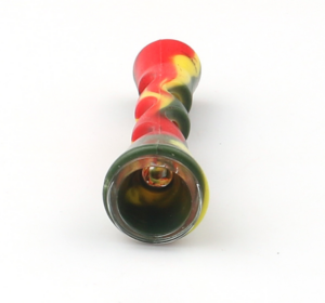 Glass Chillum Pipe w/ Silicone Sleeve For Sale | Free NZ Shipping | $9.99