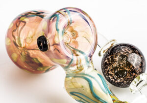 Glass Hammer Bubbler Pipe W Handle  Pipes For Sale  Free NZ Shipping