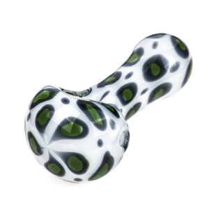 Glass Spoon Pipe Leopard Print  Weed Bowls For Sale  Free NZ Shipping