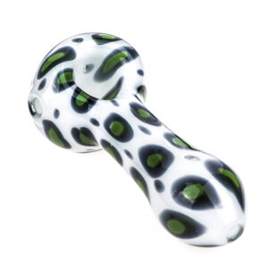 Glass Spoon Pipe Leopard Print  Weed Bowls For Sale  Free NZ Shipping