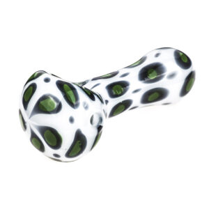 Glass Spoon Pipe Leopard Print  Weed Bowls For Sale  Free NZ Shipping
