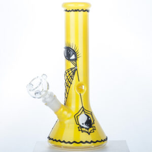 10″ Heady Pattern Glass Beaker Bong
