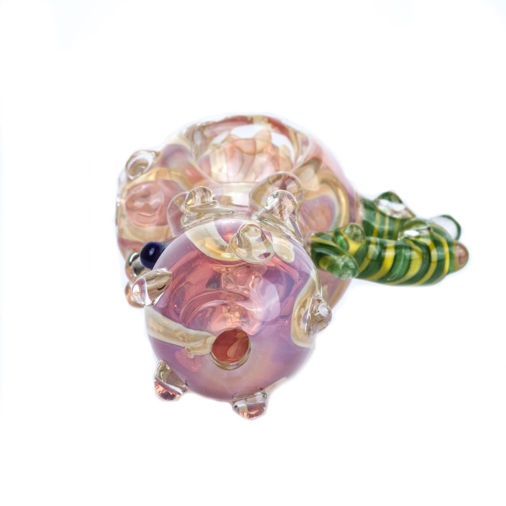 Horn Fumed Glass Pipe | Unique Weed Pipes For Sale | Free NZ Shipping
