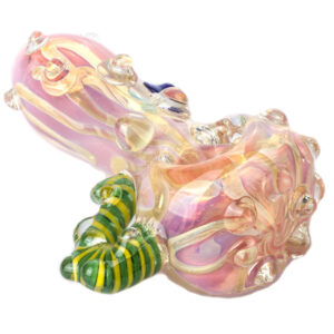 Horn Fumed Glass Pipe | Unique Weed Pipes For Sale | Free NZ Shipping