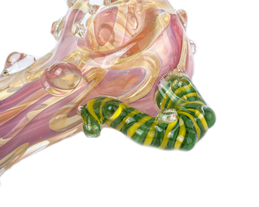 Horn Fumed Glass Pipe | Unique Weed Pipes For Sale | Free NZ Shipping