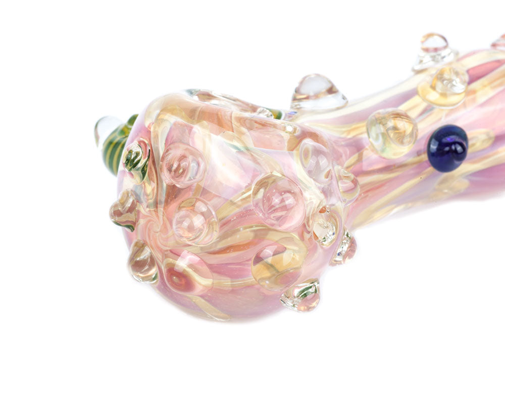 Horn Fumed Glass Pipe | Unique Weed Pipes For Sale | Free NZ Shipping