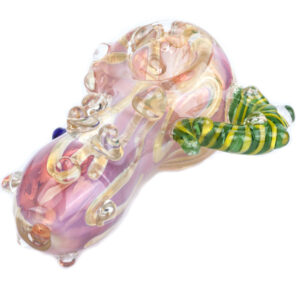 Horn Fumed Glass Pipe | Unique Weed Pipes For Sale | Free NZ Shipping