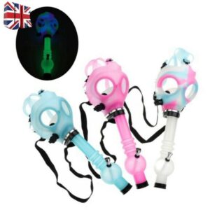 Glow-In-The-Dark Camouflage Silicone Gas Mask Bong | Free NZ Shipping