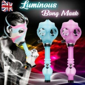 Glow-In-The-Dark Camouflage Silicone Gas Mask Bong | Free NZ Shipping