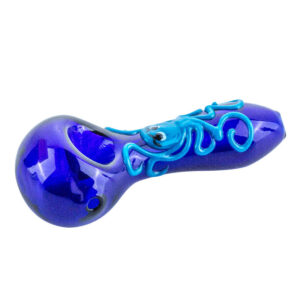 Glow-In-The-Dark Octopus Glass Spoon Pipe For Sale | Free NZ Shipping