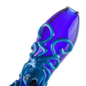 Glow-In-The-Dark Octopus Glass Spoon Pipe For Sale | Free NZ Shipping