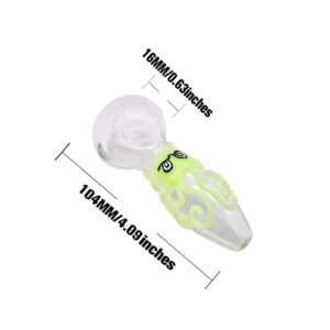Glow-In-The-Dark Octopus Glass Spoon Pipe For Sale | Free NZ Shipping