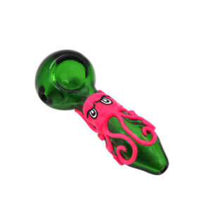 Glow-In-The-Dark Octopus Glass Spoon Pipe For Sale | Free NZ Shipping