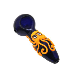 Glow-In-The-Dark Octopus Glass Spoon Pipe For Sale | Free NZ Shipping