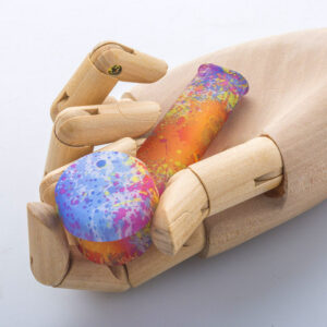 Glow-In-The-Dark Silicone Hand Pipe w/ Lid | For Sale | Free NZ Shipping