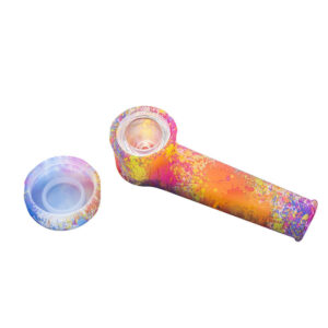 Glow-In-The-Dark Silicone Hand Pipe w/ Lid | For Sale | Free NZ Shipping