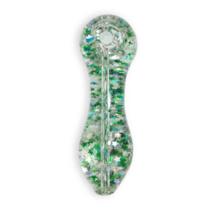 Glow-In-The-Dark Sparkly Glitter Glass Pipe For Sale | Free NZ Shipping