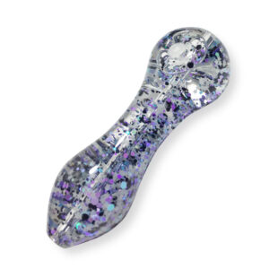 Glow-In-The-Dark Sparkly Glitter Glass Pipe For Sale | Free NZ Shipping