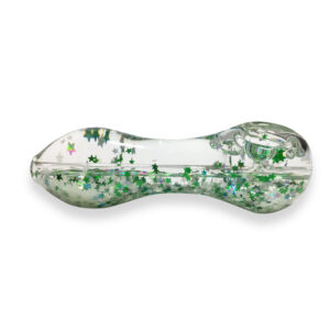 Glow-In-The-Dark Sparkly Glitter Glass Pipe For Sale | Free NZ Shipping