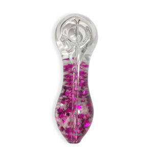 Glow-In-The-Dark Sparkly Glitter Glass Pipe For Sale | Free NZ Shipping