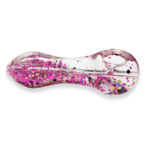 Glow-In-The-Dark Sparkly Glitter Glass Pipe For Sale | Free NZ Shipping