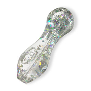Glow-In-The-Dark Sparkly Glitter Glass Pipe For Sale | Free NZ Shipping