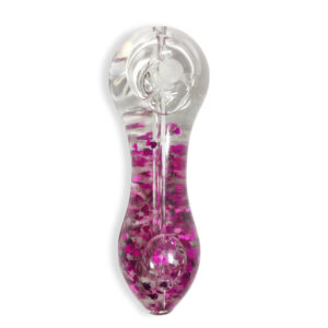 Glow-In-The-Dark Sparkly Glitter Glass Pipe For Sale | Free NZ Shipping