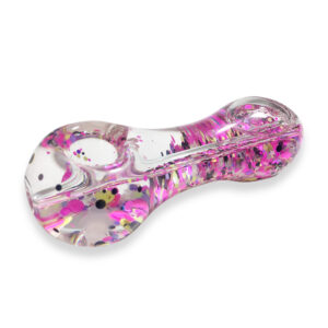 Glow-In-The-Dark Sparkly Glitter Glass Pipe For Sale | Free NZ Shipping