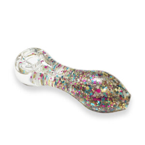 Glow-In-The-Dark Sparkly Glitter Glass Pipe For Sale | Free NZ Shipping