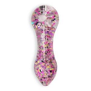 Glow-In-The-Dark Sparkly Glitter Glass Pipe For Sale | Free NZ Shipping