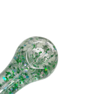 Glow-In-The-Dark Sparkly Glitter Glass Pipe For Sale | Free NZ Shipping