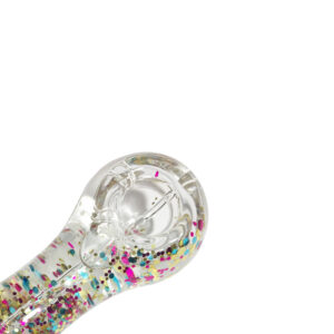 Glow-In-The-Dark Sparkly Glitter Glass Pipe For Sale | Free NZ Shipping