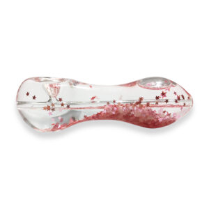Glow-In-The-Dark Sparkly Glitter Glass Pipe For Sale | Free NZ Shipping