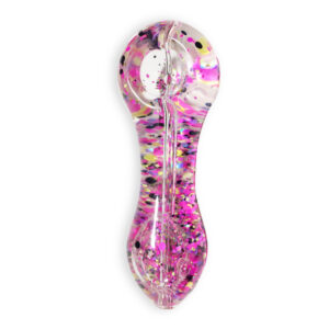 Glow-In-The-Dark Sparkly Glitter Glass Pipe For Sale | Free NZ Shipping